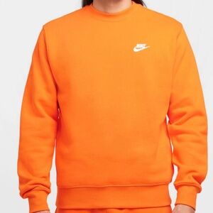 Nike Fleece Crew Safety Orange Size S